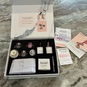 Sistaco Nail Dipping Powder Kit - Pink, Gold, Silver